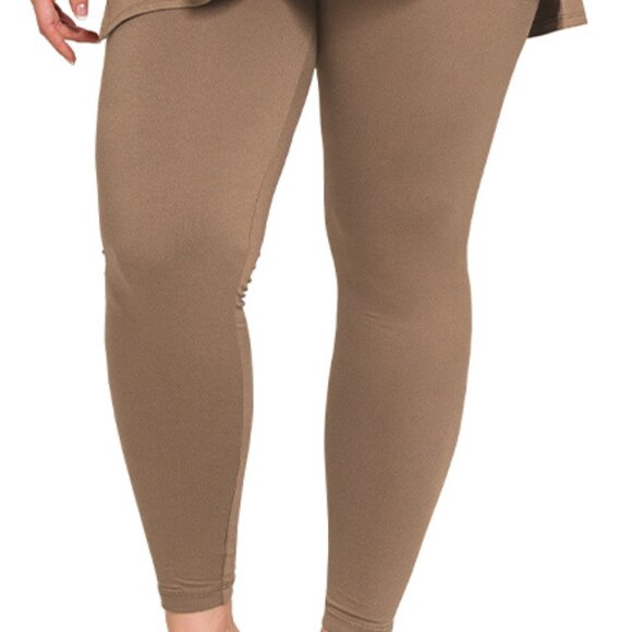 V‑Neck Long‑Sleeve Loungewear Leggings Set – Buttery Soft Brushed DTY Microfiber - Picture 4 of 7